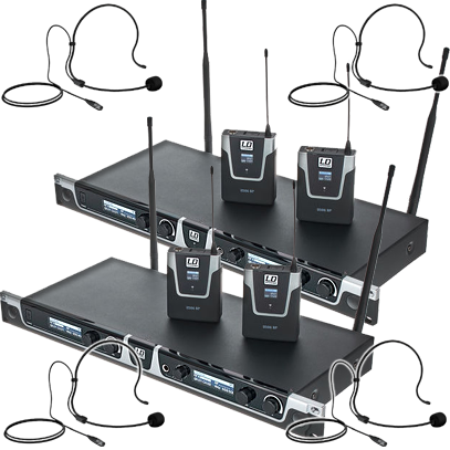 Hyra 4 st. trådlösa headset LD Systems