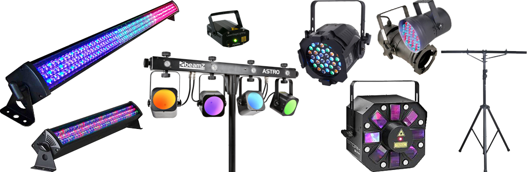 ljus blandade bilder LED, Laser m.m.